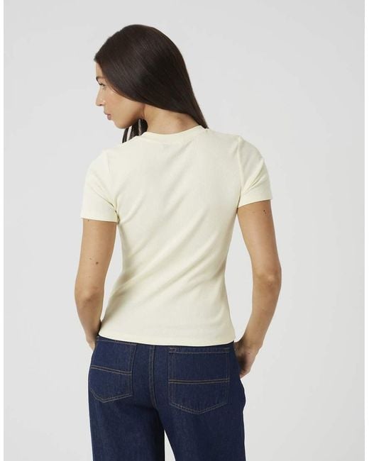 Brave Soul White Cotton Rich Short Sleeve Button Down Top