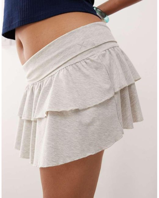 Collusion Blue Plus Mini Ruffle Skirt