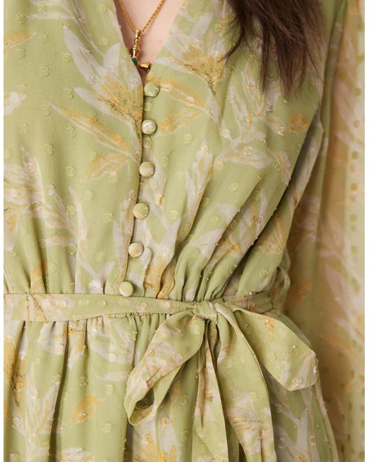 Vila Green – chiffon-kleid