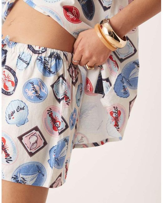 Miss Selfridge Multicolor Shorts Co-ord