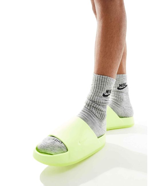 Nike – calm – slider in Green für Herren