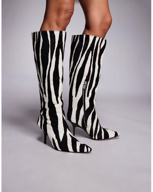 River Island Black Knee High Boot