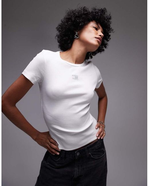 Tommy Hilfiger Brown Slim Badge T-shirt