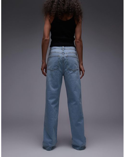 ARKET Blue Lupine High Rise Wide Leg Jeans