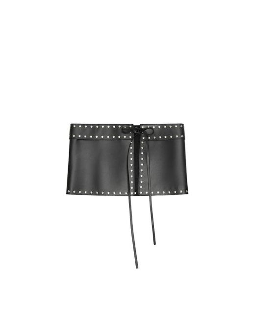 Bershka Blue Studded Clutch Belt