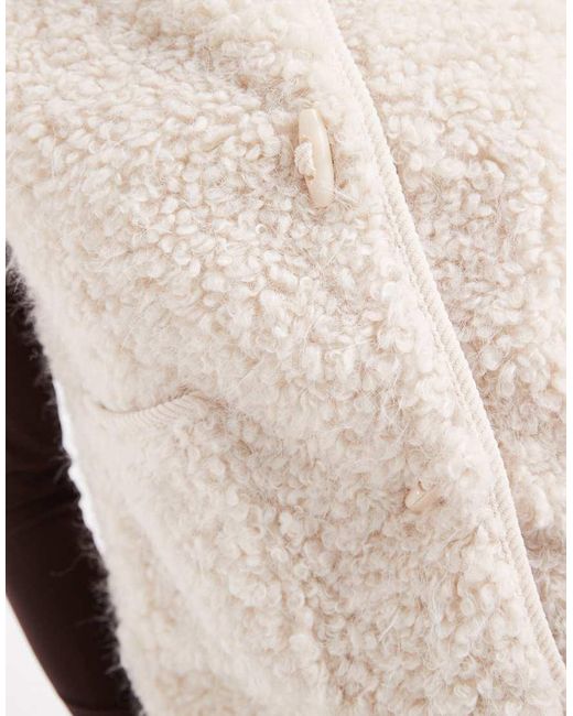 Object Multicolor Premium Fluffy Borg Duffle Style Gilet