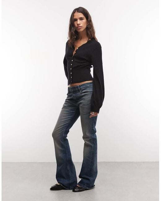 Monki Black Fitted Compact Cardigan