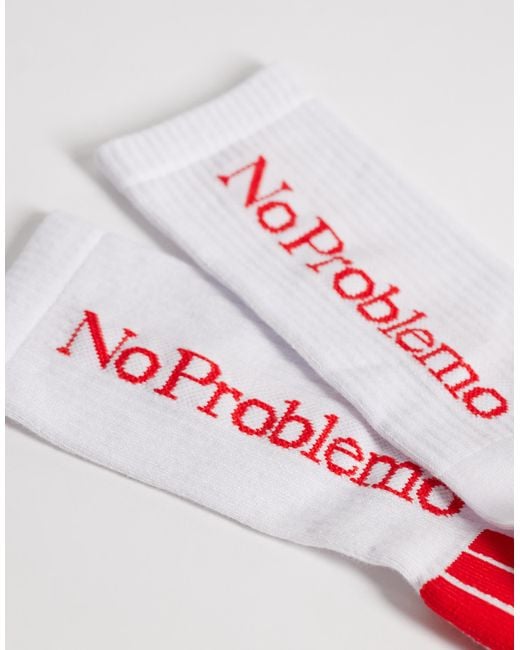 Chaussettes No Problemo pour homme en coloris Red