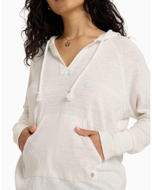 Roxy White Destination Surf Hoodie