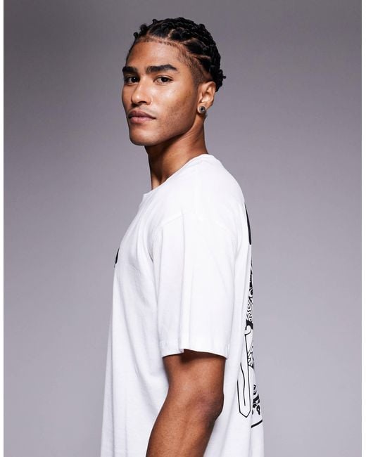 ADPT – oversize-t-shirt in White für Herren