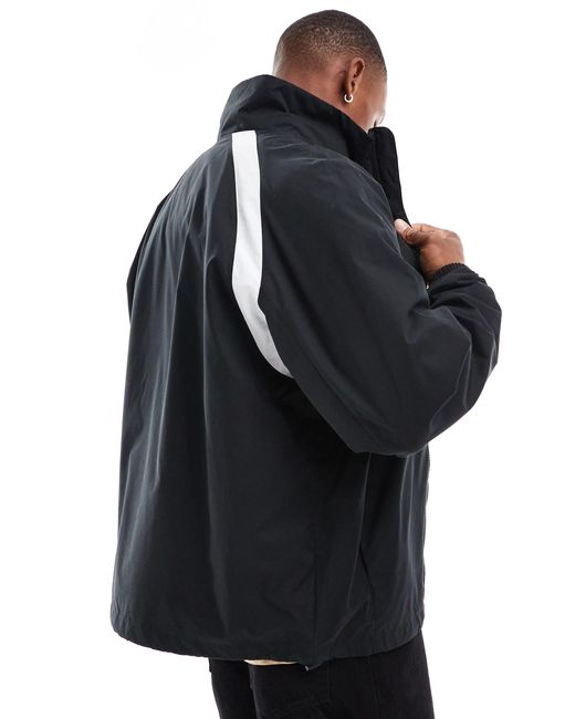Tommy Hilfiger Black Varsity College Track Jacket for men