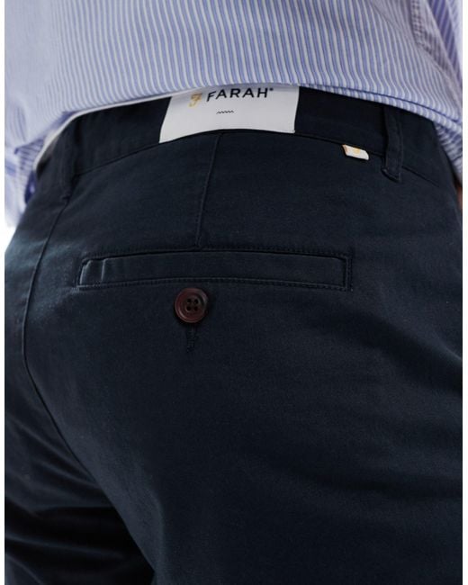 Elm - pantalon chino Farah pour homme en coloris Blue