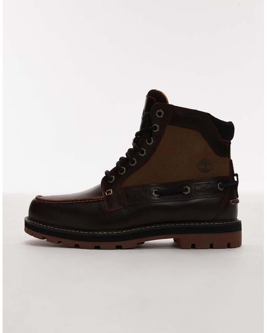 Timberland Black Mid Lace Boots for men