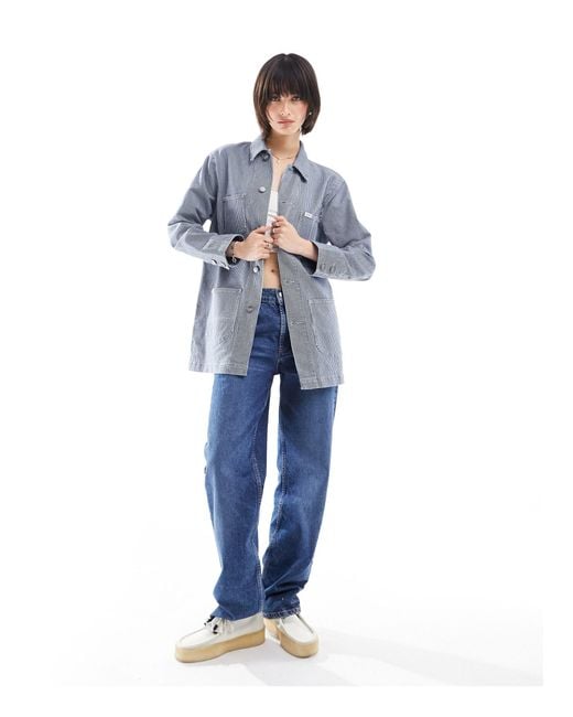 Camicia giacca taglio lungo di Lee Jeans in Blue
