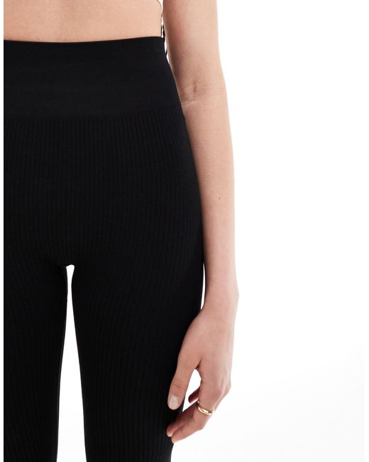 Tall - icon - leggings a coste senza cuciture neri di ASOS 4505 in Black