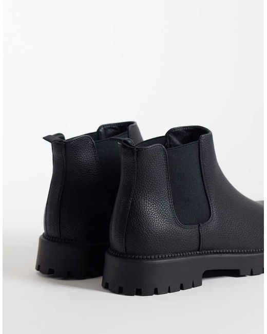 SEQWL Blue Mexton Chunky Chelsea Boots for men