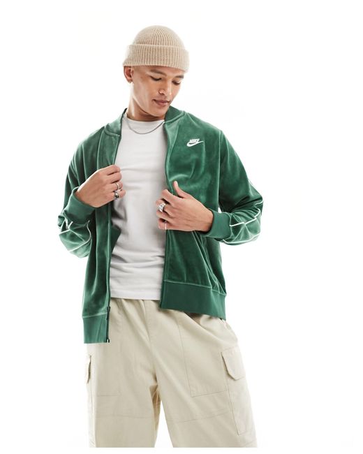 Nike Green Club Velour Jacket for men