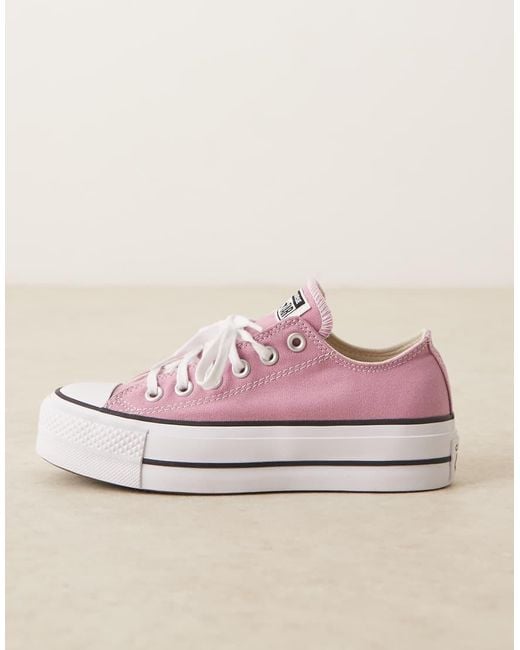 Zapatillas De Deporte Rosas Chuck Taylor All Star Lift Ox De Converse de color Blue