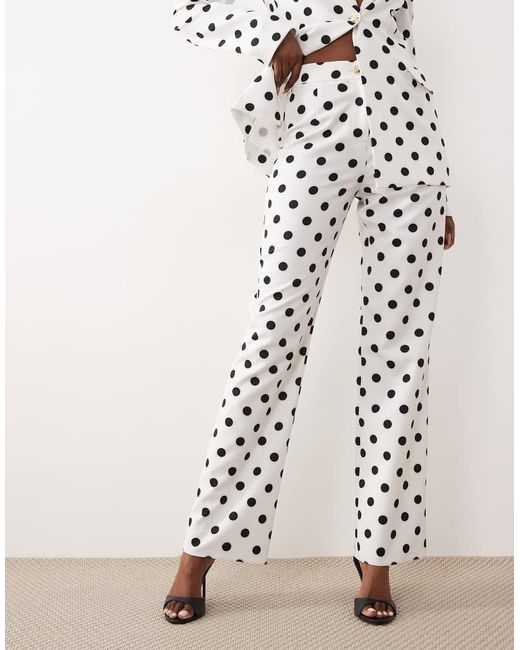 ASOS White Co-ord Tailored Suit Trousers