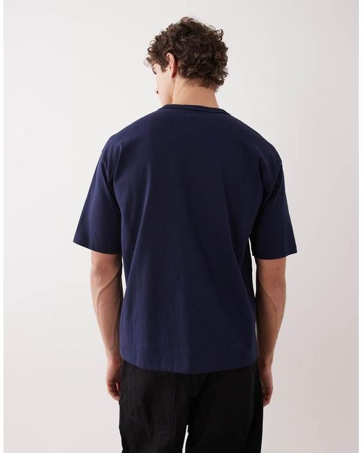 Polo Ralph Lauren Blue Sport Small Flag Logo Relaxed Fit Heavyweight T-shirt for men