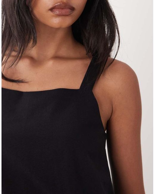 ASOS White Double Layer Cami Jumpsuit