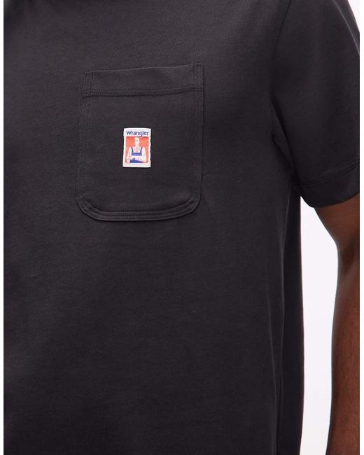 Wrangler Blue Pocket Tee for men