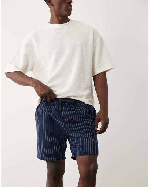 Threadbare Short in het Blue voor heren