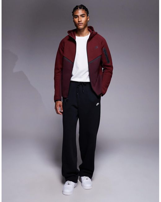 Nike Purple Tech Fleece Full Zip Hoodie for men