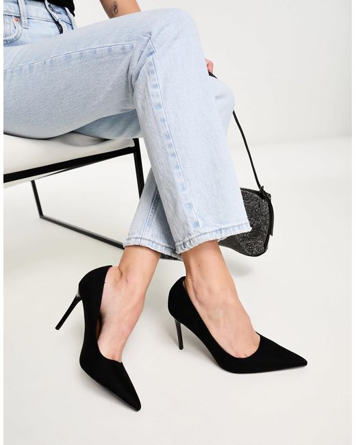 ASOS White Paphos Pointed High Heeled Court Shoes