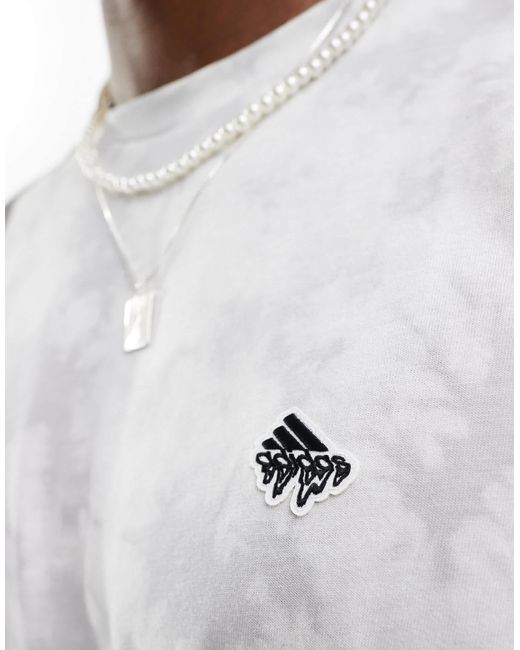 Adidas Originals White Adidas Sportswear Back Print T-shirt for men