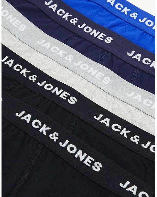 Pack De 5 Calzoncillos De Jack & Jones de hombre de color Blue