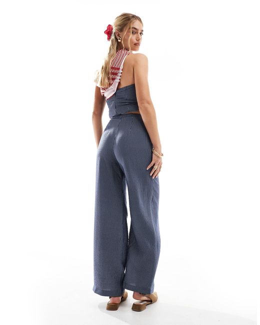 New Look Blue – weit geschnittene hose
