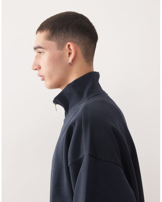 Weekday – kastiges oversize-sweatshirt in Blue für Herren