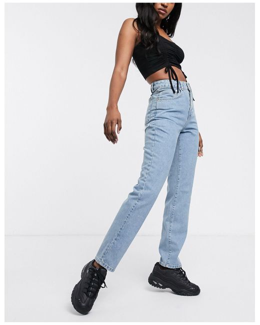 Ragged Priest Mom Jeans With Bum Rip 