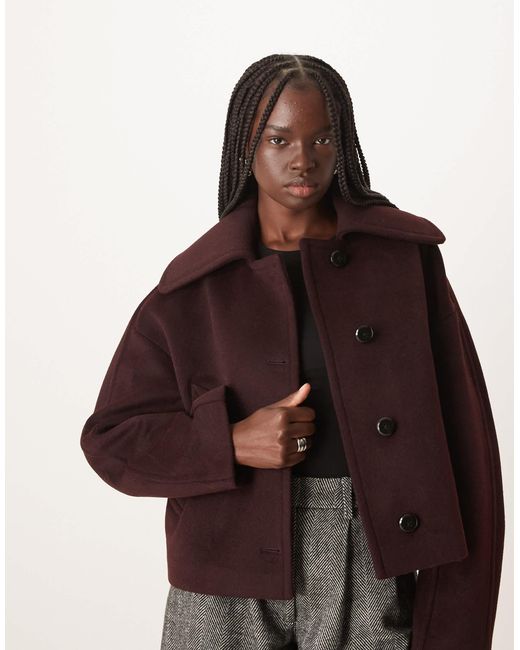 Mango Brown Short Tailo Jacket