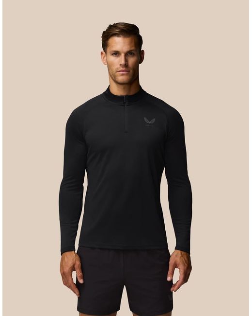Castore Black Adapt Training 1/4 Zip Top for men
