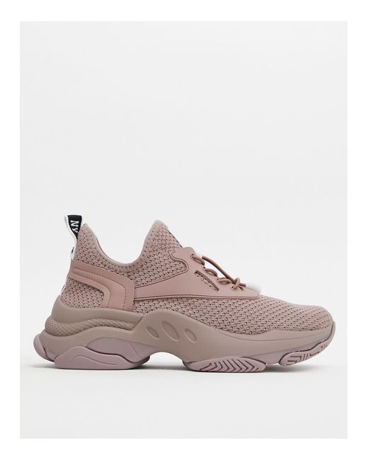 white and pink chunky trainers