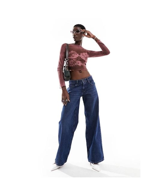 Bell bottom hip shop hugger jeans