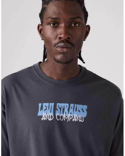Levi's Blue Graphic Vintage Fit T-Shirt for men