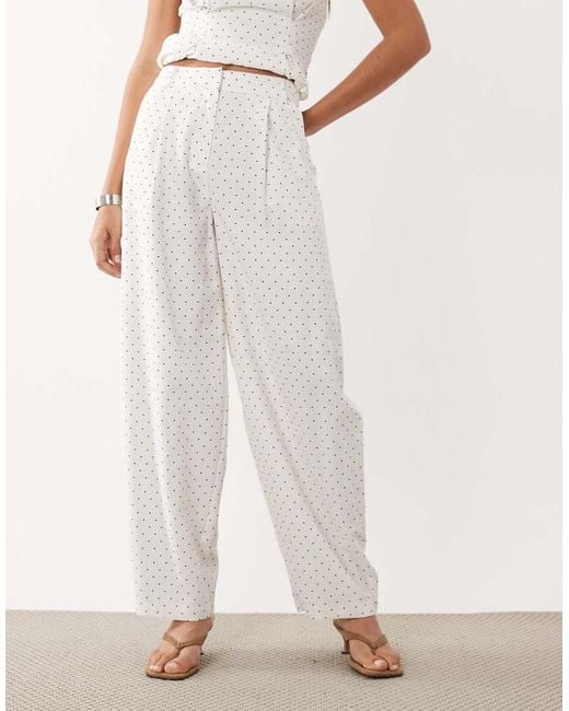 Y.A.S White Tailored Wide Leg Trouser Co-ord