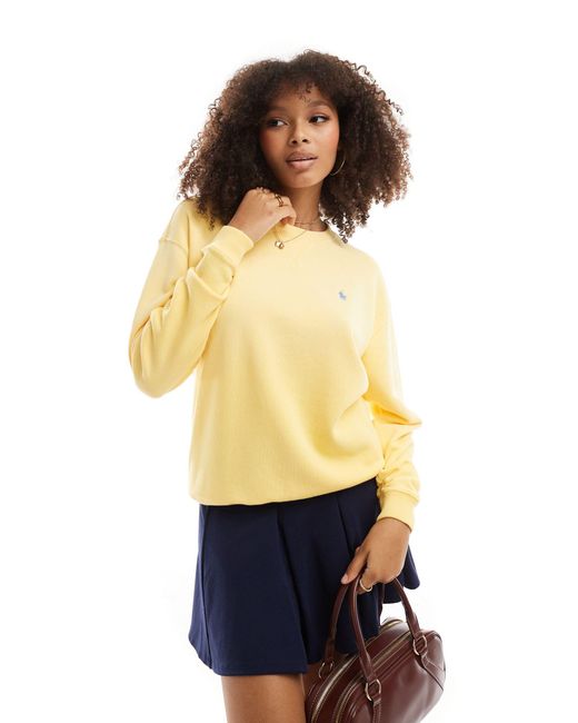 Polo Ralph Lauren Yellow Sweatshirt With Logo