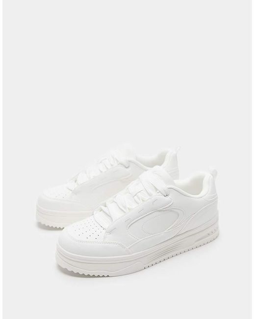 Pull&Bear White Chunky Sole Trainers for men