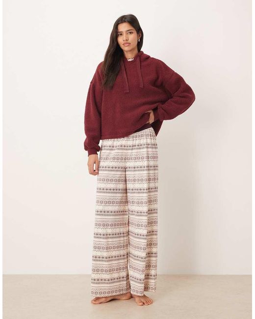 ASOS Red Lounge Cuddle Oversized Hoodie