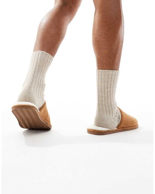 ASOS White Mule Slippers for men