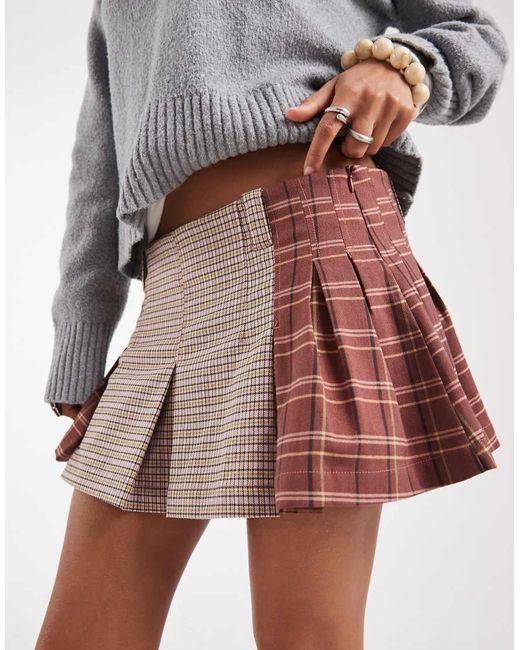 Free People Pink Low Rise Mini Skirt