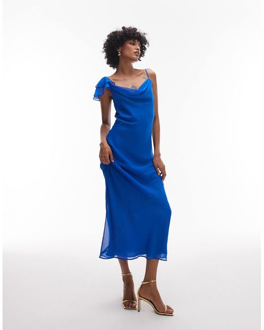 Robe TOPSHOP en coloris Blue
