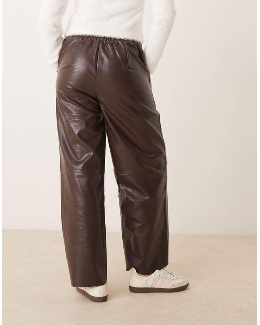 ASOS Natural – barrel leg schlupfhose