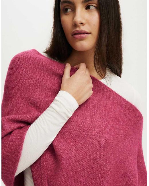 Cotton On Red Softest Luxe Poncho