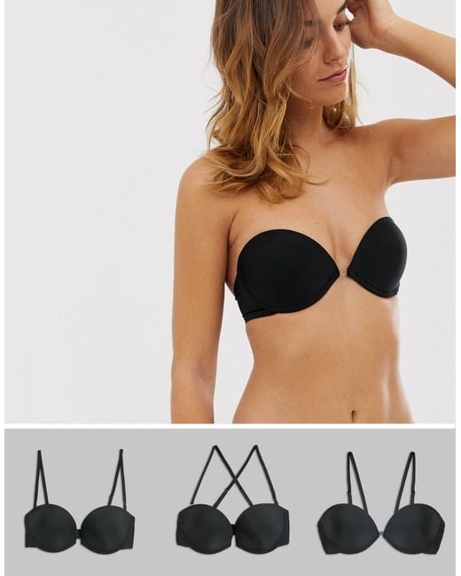 Wonderbra Ultimate Silhouette Multiway Strapless Bra in Black | Lyst