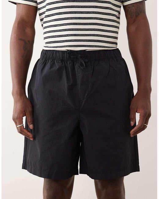New Look White Pull On Parachute Short for men